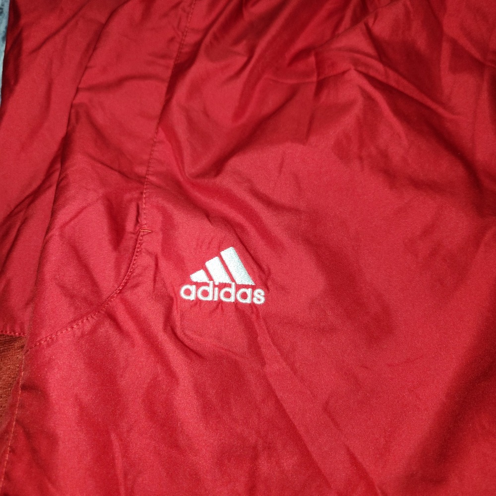 Adidas Red Wind Track Pants Men's Large Athletic Joggers Workout‎ - Picture 3 of 15
